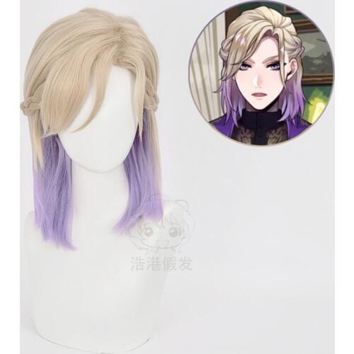 Game Twisted Wonderland Cosplay Vil Schoenheit Wigs Snow White Queen Cosplay Wig Light Purple Braids Synthetic Hair Wig