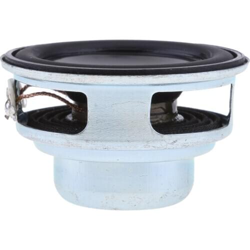 Professional 40mm 4Ohm 5W Full Range Audio Speaker PU Round Hi-Fi Stereo Sound Black