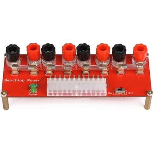 24Pins ATX Benchtop Power Board Computer Power Supply Breakout Adapter DC power adapter DC power plug