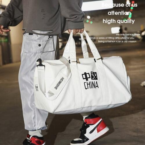 Short-distance travel bag female commute lightweight large-capacity portable duffel bag tourist male swimming sports fitness bag