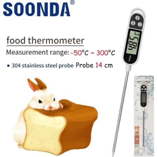 Probe Thermometer For Home Kitchen Meat BBQ Grill Cooking Bath Oil Temperature Measurement Warm Milk Bottle For Baby Food Health