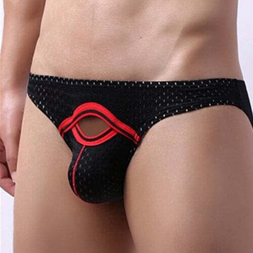 Comfortable Tight Men Underwear Thong Jockstrap Backless Breathable Mesh Jock Strap Homme Slip Erotic Gay String