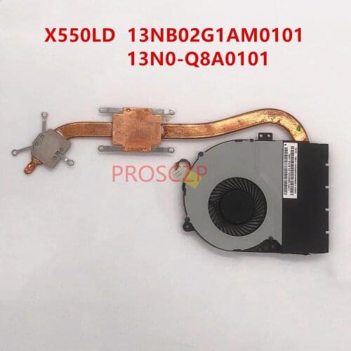 High quality For ASUS X550L X550LD 13N0-Q8A0101 13NB02G1AM0101 13NB02G1AM0101-1481 Heatsink With Fan free shipping