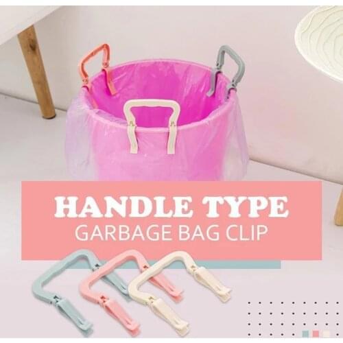 1/3PCS Handle Type Garbage Bag Clip Creative Non-slip Side Clip Retainer Home Office Organizer Garbage Bag Buckle FN60