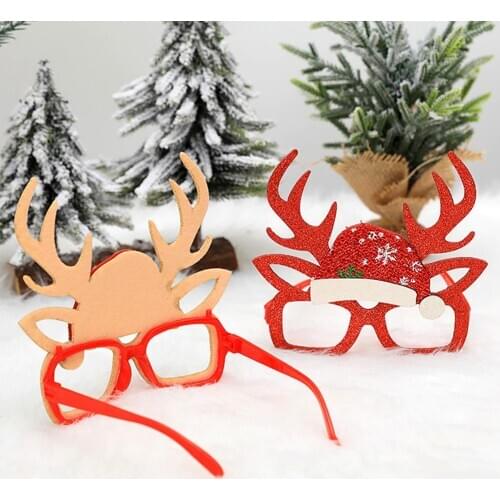 1pc Christmas Glasses Photo Booth Props for Xmas New Year Kids Glasses Party Supplies Party Favor Accessories Navidad Kids Gifts