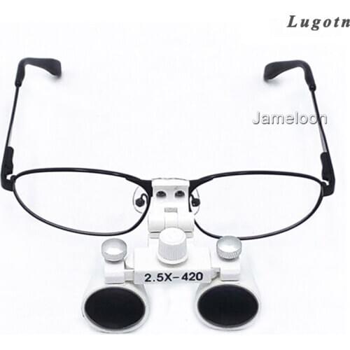 2.5X Times Magnascope Amplify Magnifying ENT Changeable Removable Glasses Operating Magnifier Adjustable Angle Dental Loupe