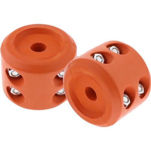 2pcs Practical Universal Winch Cable Hook Stopper Rubber Rope Line Saver for ATV UTV Resist Oxidation/Corrosion