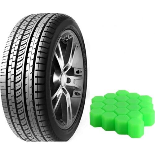 20Pcs Tire Valve Stem Cap Hexagon Durable Silicone Universal Car Wheel Caps for Auto Tire Accessories