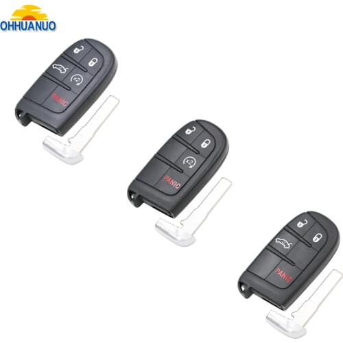 3/4/5 Button Remote Smart Car Key Shell Case Housing Cover for M3N-40821302 for Fiat 500X 500 500L for Jeep Renegade Compass