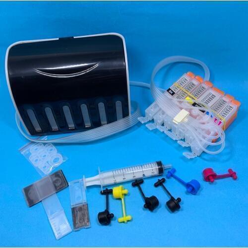 6 color CISS ink cartridge BCI-350 351 with chip for Canon PIXUS MG5430 MG6330 MG5530 MG6530 IP7230 IP8730 MG7130 MX923 iP8730
