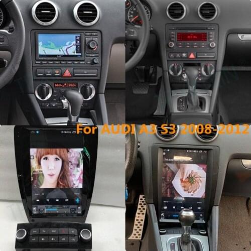 128GB For AUDI A3 S3 2008 - 2012 Android 11 Car Stereo Radio with Screen Tesla Radio Player GPS Navigation Head Unit