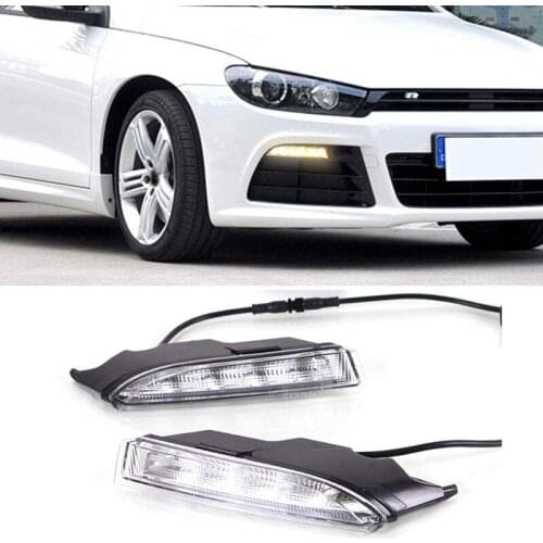 Car Exact Fit Switchback LED DRL Fog Lights with Turn Signals for Scirocco R 2009-2014