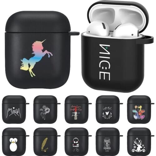 For AirPods 2 1 Case A Variety of Cute Patterns Soft Silicone Wireless Bluetooth Earphone Cases for Air Pods Charging Box Bags
