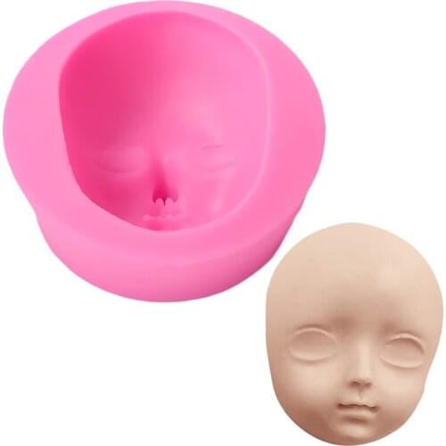 Baby Face Cake Stencils Decoration Molde Chocolate Silicona Fondant Silicone Moulds for Cake Decorating Soap Molds Soap Making
