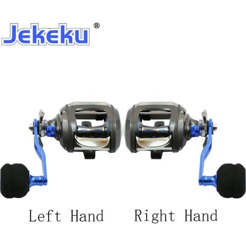 JEKEKU Sea Jigging Fishing Reel Aluminium Body 10kg Casting Coil Centrifugal Brake System 7.0:1 EVA Handle Fishing Reel