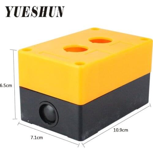 22mm Push Button Switch Control Box Two Hole for Industrial Control Equipment Waterproof Dustproof BX2-22