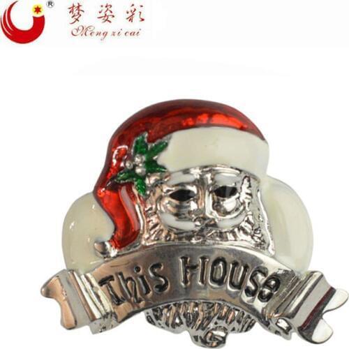 Mziking 2020 New Fashion Christmas old man Brooches for Children Gifts Classic Zinc Alloy white Brooches for women X1652