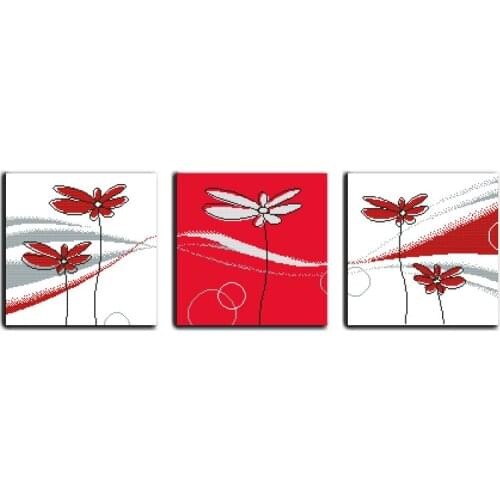 Slim and graceful cross stitch kit flower 18ct 14ct 11ct count printed canvas stitching embroidery DIY handmade needlework