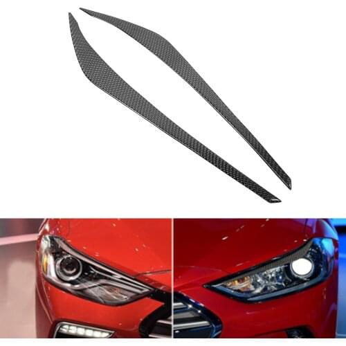Headlights Eyebrows Trim Cover Interior Moulding Part For Hyundai Elantra 16-18 Headlights Eyebrows Trim Cover Interior Mouldin