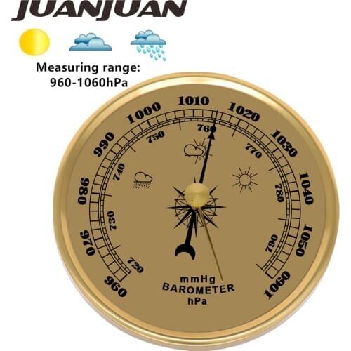 Air Pressure Gauge Wall Mounted Barometer Multifunction Manometer Weather Household Baro Instrument Test Tool for ship 12%OFF