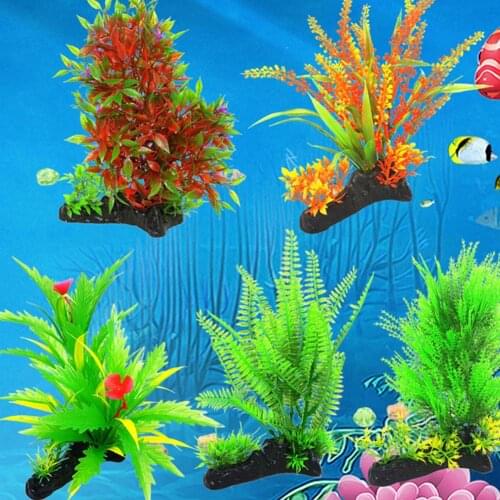 Non-toxic Plastic Artificial Plants Aquarium Decoration Artificial Plants Fish Tank Decoration Plants aquario acuario accesorio