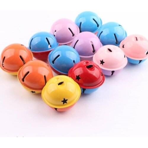 1PCS New Colorful Big Cat Dog Owl Bells Metal Jingle Bells interesting Pet Decorations Interactive Toy Creative Star Design Toy