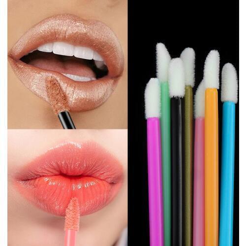 Disposable Cosmetic Makeup Lip Brush Lipstick Glossy Solid Wands Cleaner Applicator Eyeshadow Lip Gloss Mascara Brushes Tools