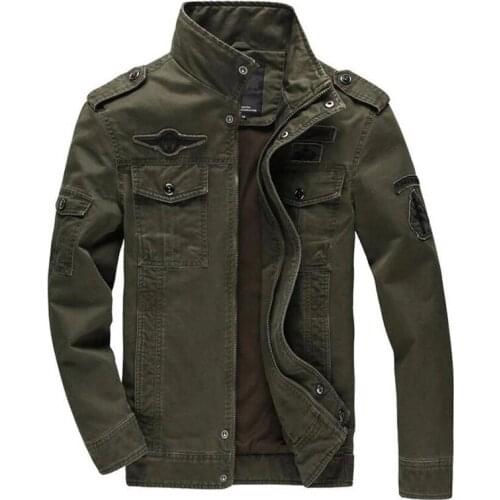 Autumn Winter Military Jacket Men Jeans Casual Cotton Coat Plus Size 6XL Army Bomber Tactical Flight Jacket Male Cargo Jackets