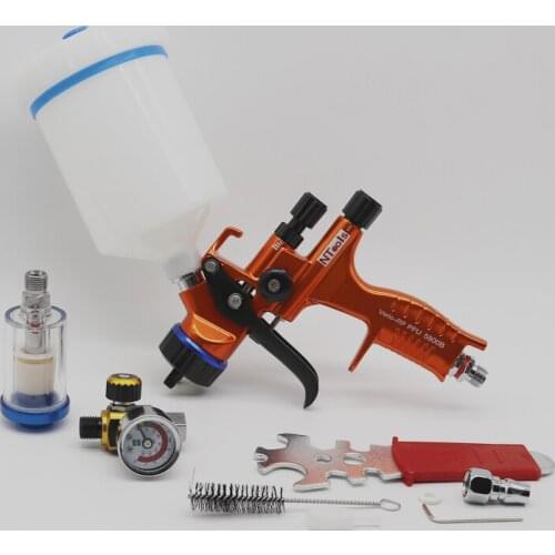Spray gun with air regulator and air filter spray gun 1.3mm, 600CC water-based air spray gun spray gun professional paint spray