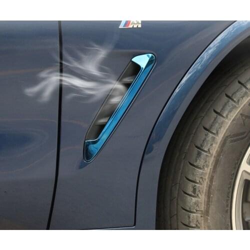 Fit fo the appearance modification of for x3x4 fender air outlet for BMW new X3 side leaf panel body decoration paste