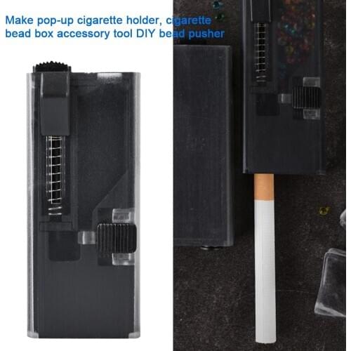 Portable DIY Pop Up Smoke Push-ball Box Container Bead Pusher Cigarettes Tool