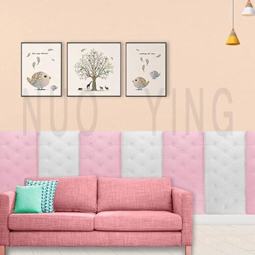 Anti-collision Soft Bag 3d Three-dimensional Thick Cushion Self-adhesive Headboard Bedroom Wall Decoration