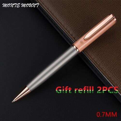 Luxury Business Writing Ballpoint Pen Metal Roller Ball Pens School Student Office Gifts Stationery Gift refill
