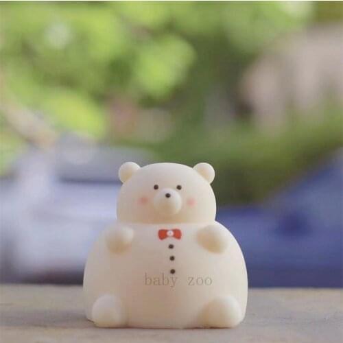 3D Fat Bear Candle Silicone Mold Round Ball Design Teddy Bear Brownie Bear Candle Making Handmade Soap Mold