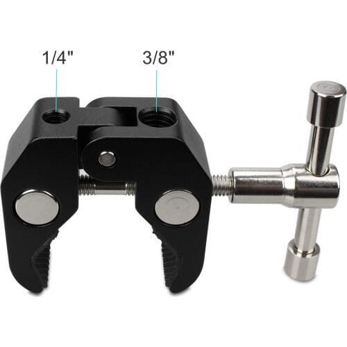Super Crab Clamp Large Size Clip for Cameras, Magic Arm, Lights, Umbrellas, Hooks, Shelves, Plate Glass, Cross Bars,Photo Studio