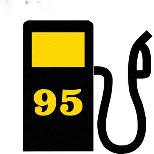 Three Ratels TZ-1796# 15x15cm gasoline petrol ai-95 car stickers funny sticker auto decals 15cm*15cm