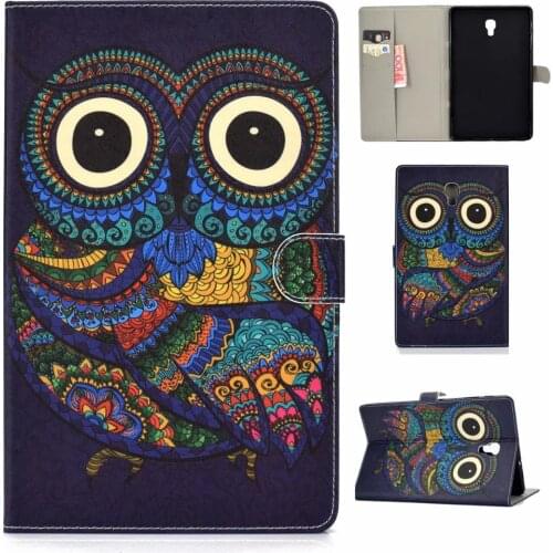 Smart Tablet Cover for Samsung Galaxy Tab A T590 T595 10.5" Kids Cartoon Pattern PU Leather Case Stand Shell Sleep/Wake Up+Pen