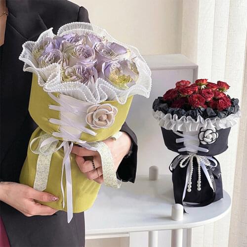 20 Pieces Special Design Flower Shop Using Packaging Paper Sheets Waterproof Flower Wrapping Paper