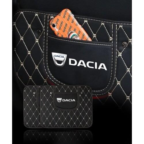 1pcs Car Seat Back Leather Anti-Kick Pad Anti-Dirty Kick Mat For Dacia Duster Logan Sandero Stepway Lodgy Dokker