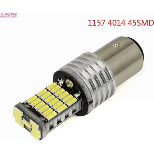 1157 LED Canbus P21W/5W Bay15d 45 led smd 4014 Brake Stop Backup Tail Light Bulb