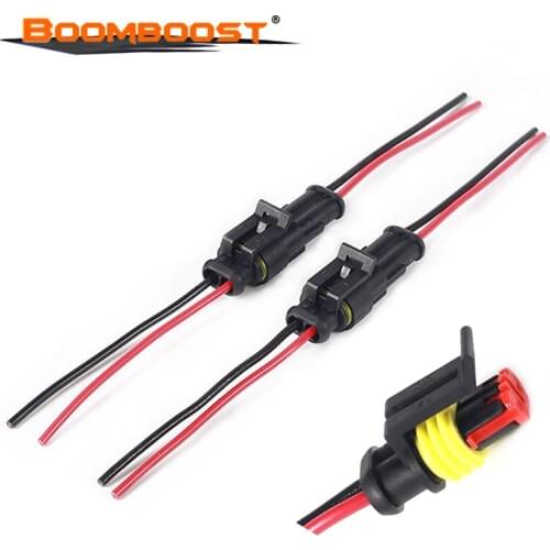 Free shipping 5psc Waterproof wire LED Light Strips 2Pin connector Cable Lamp