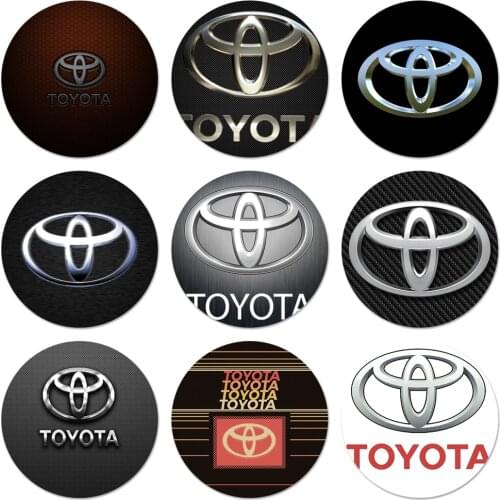58mm Toyotas Racing car logo Badge Brooch Pin Accessories For Clothes Backpack Decoration gift