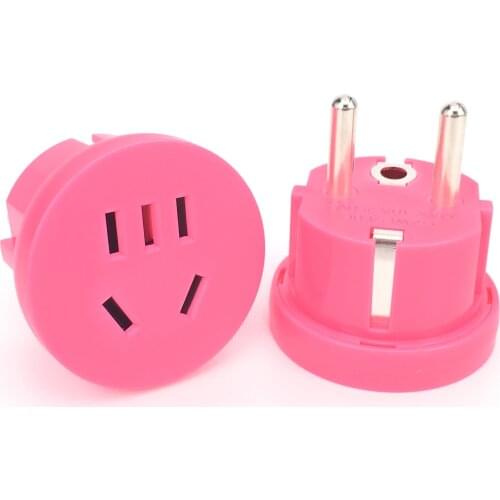 AU US To EU Adapter CN China Plug Adapter Australian AU To Euro KR Power Adapter Travel Plug Convnverter 2 Round AC Wall Charger