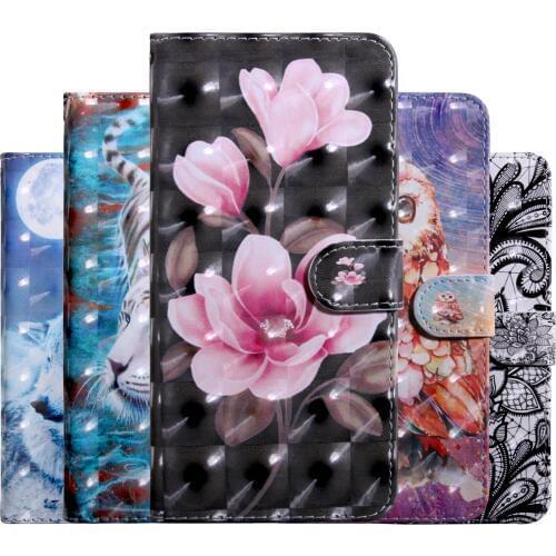 For Xiaomi Redmi 5 Plus Case 3D Painting Flip Case For Xiaomi Redmi Note 5 Cover PU Wallet Leather Case Protective Cover