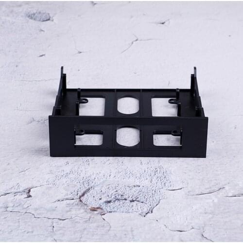 Black Professional 3.5'' To 5.25'' Drive Bay Computer Case Adapter Mounting Bracket USB Hub Floppy Harddisk Boxs 1pcs