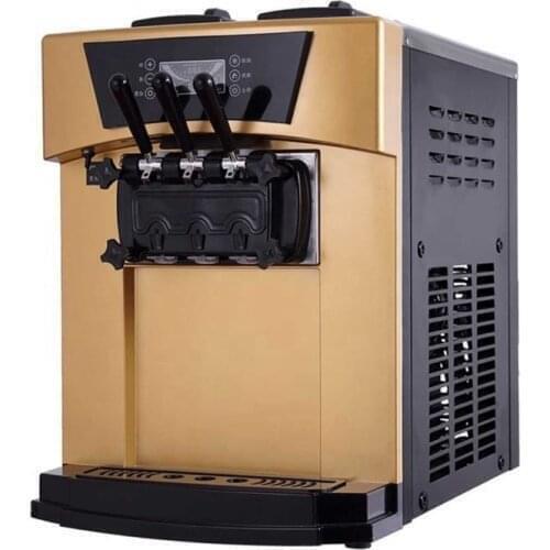 Hot Sale Three Different Color Table Top Mini Soft Ice Cream Making Vending Machine 3 Flavors Ice Cream Maker
