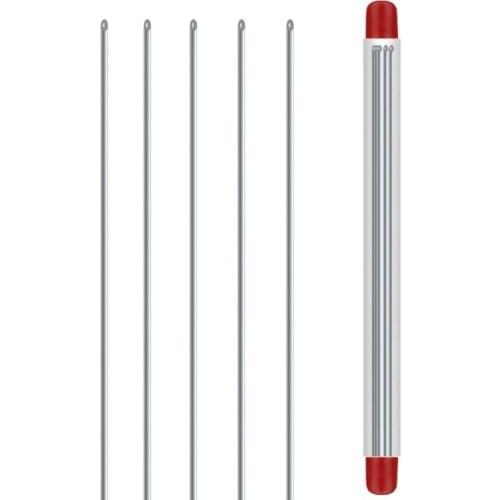 Fast Fishing Needle 5 Pcs/set Metal Hollow Gas Needle Stainless Steel Fast Upper Bait Penetrate Earthworm Fishing Gear