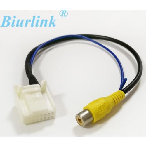 Parking Rear Camera Video Plug Reverse Convert Cable Adapter For Toyota Camry 7th DVD