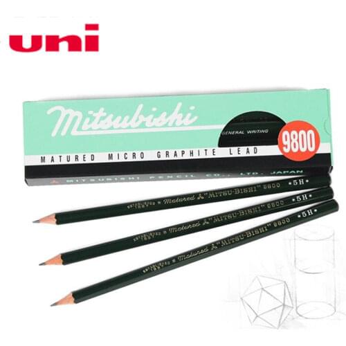 12pcs Mitsubishi pencil 9800 Mitsubishi Pencil Painting Drawing Pencil Mitsubishi 14B Mitsubishi Charcoal Soft Medium Hard