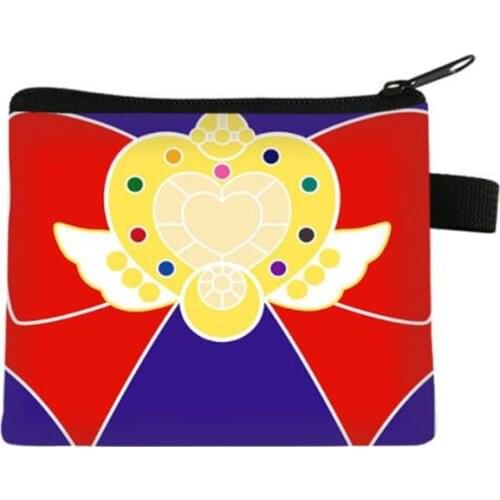 Star/Moon Cat Luna Wallet Kawaii Girl Purses lolita Pocket Coins Bag Cartoon Anime Fabric Zipper Poucht Wallets Billetera